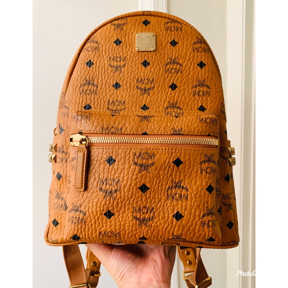 MCM SMALL STARK SIDE STUD BACKPACK